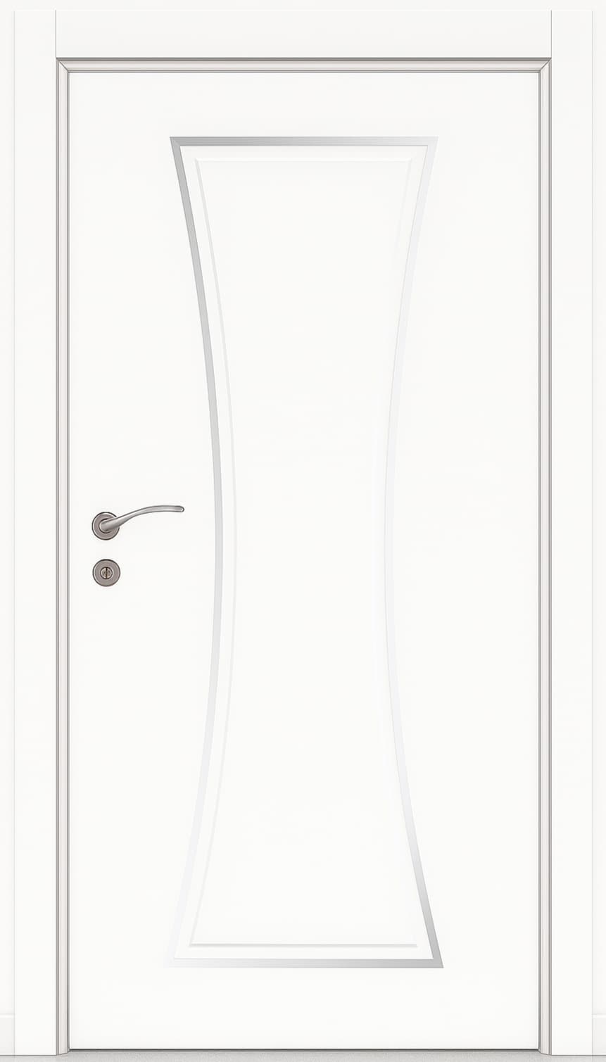 KARTEPE | Beyaz Klasik kapı modeli Hekim Kapı Karaman