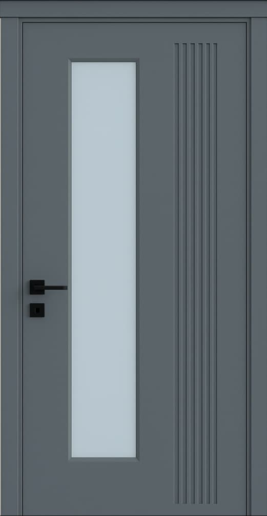 BERLIN CAMLI | Arduvaz Gri Lake kapı modeli Hekim Kapı Karaman