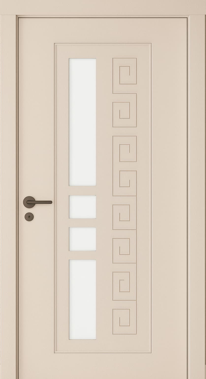 LİMA CAMLI | Beyaz Lake kapı modeli Hekim Kapı Karaman