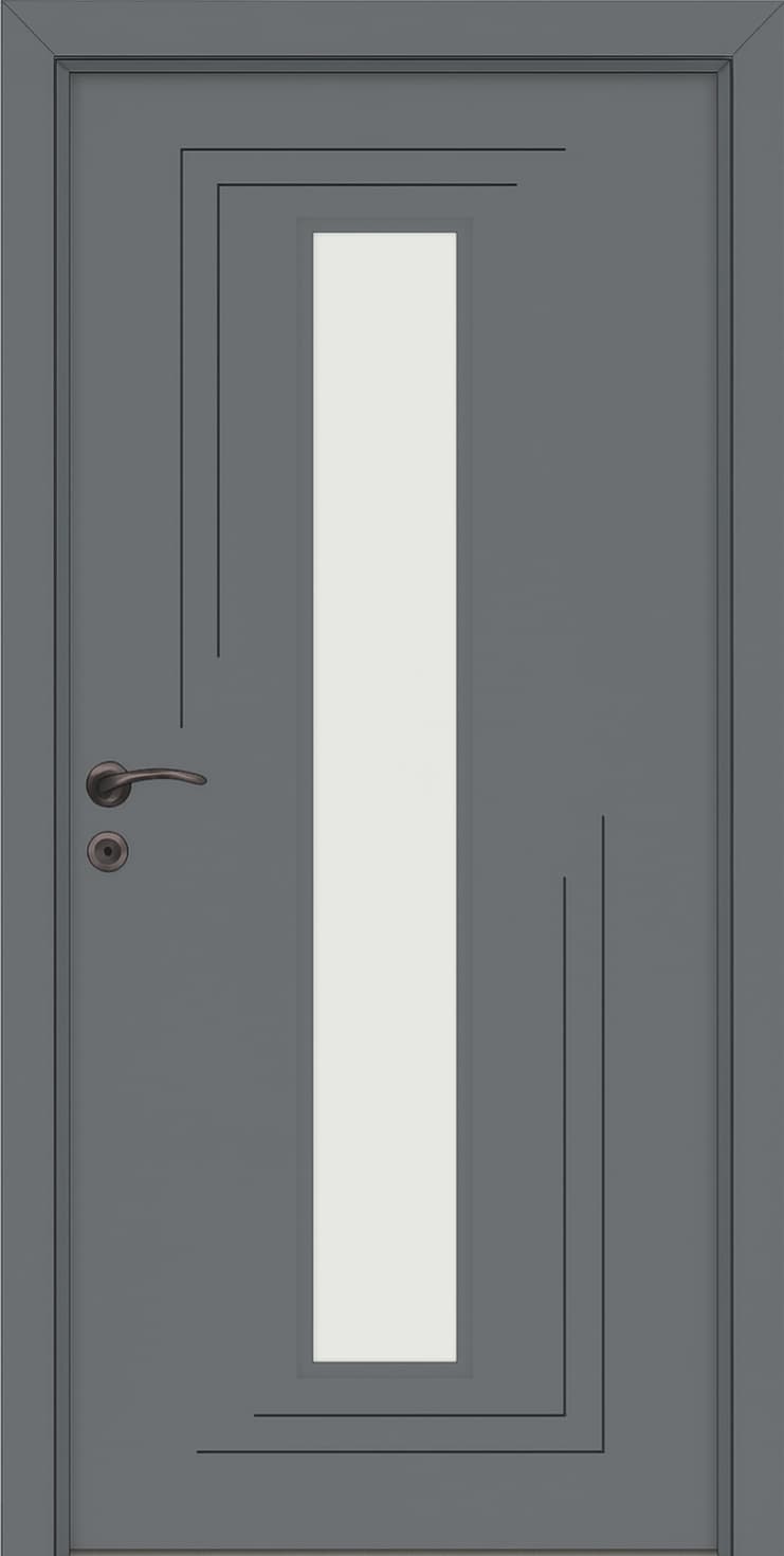 SERENTY CAMLI | Arduvaz Gri Lake kapı modeli Hekim Kapı Karaman